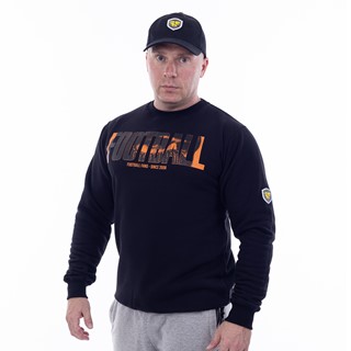 Bluza czarna "football orange"