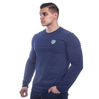 Koszulka longsleeve granatowa "basic"